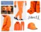 FabricLA | Fleece Fabric By The Yard | 72"X60" Inch Wide | Anti Pill Polar Fleece | Soft, Blanket, Throw, Poncho, Pillow Cover, PJ Pants, Booties, Eye Mask- Solid Orange (2 Yard)